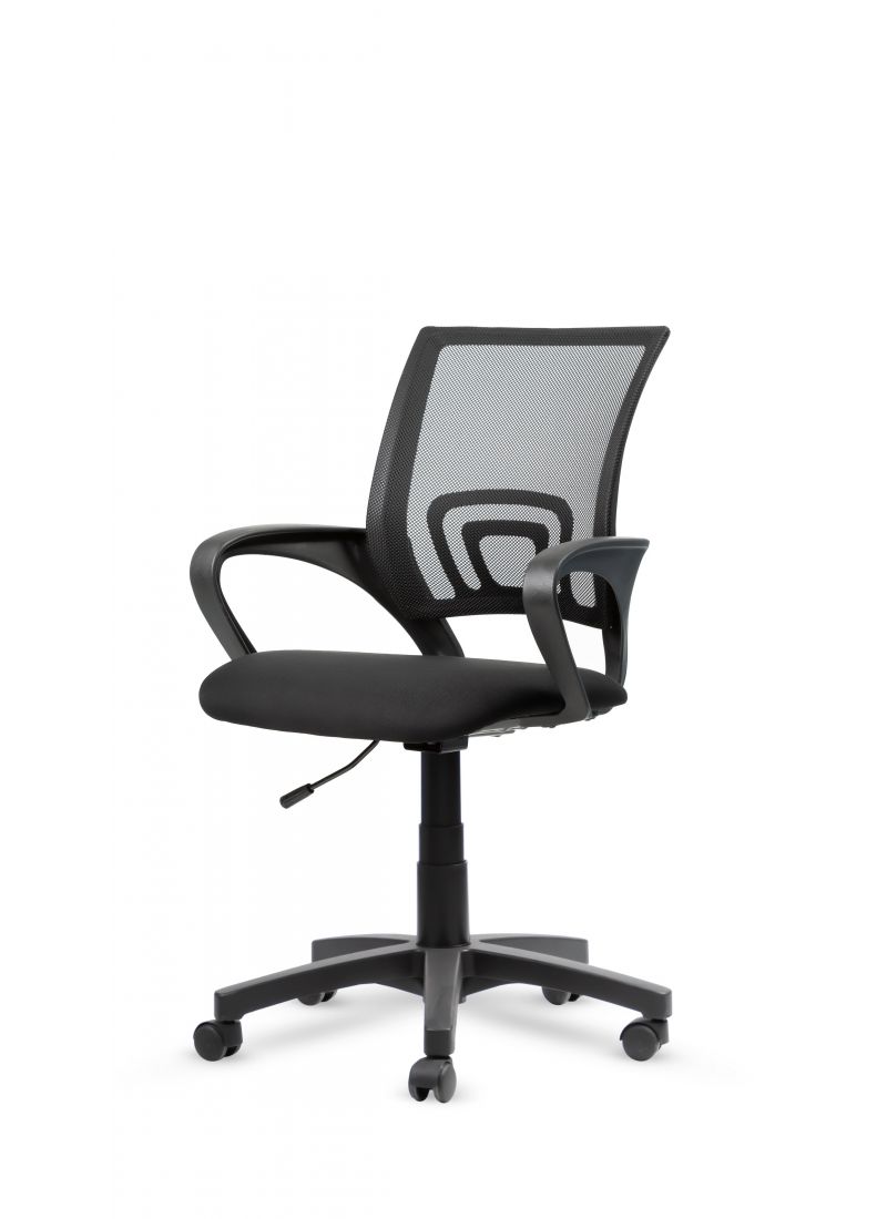 Silla Giro Negra Neumatica (Spazio Negro)