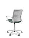 Silla Verde de Trabajo LINK White Neumática con Asiento Tela