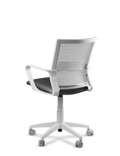 Silla de Trabajo LINK White Neumática con Asiento Tela 2