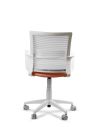 Silla Naranja de Trabajo LINK White Neumática con Asiento Tela