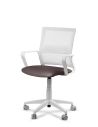 Silla Bordó de Trabajo LINK White Neumática con Asiento Tela