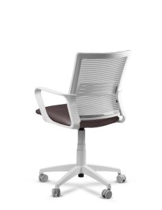 Silla Bordó de Trabajo LINK White Neumática con Asiento Tela 2