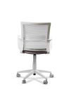 Silla Bordó de Trabajo LINK White Neumática con Asiento Tela