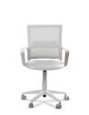Silla Blanca de Trabajo LINK White Neumática con Asiento Tela