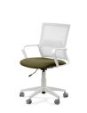 Silla de Trabajo LINK White Neumática con Asiento Tela