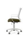 Silla de Trabajo LINK White Neumática con Asiento Tela