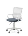 Silla de Trabajo LINK White Neumática con Asiento Tela