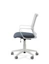 Silla de Trabajo LINK White Neumática con Asiento Tela