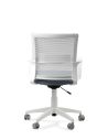 Silla de Trabajo LINK White Neumática con Asiento Tela