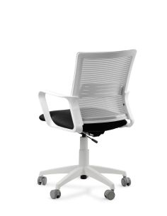 Silla de Trabajo LINK White Neumática con Asiento Tela 2