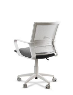 Silla de Trabajo LINK White Neumática con Asiento Tela 2