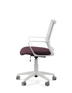 Silla de Trabajo LINK White Neumática con Asiento Tela 2