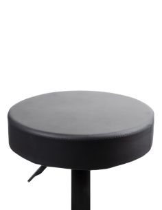 Taburete Músico Baterista Cromado Giratorio con regatones fijos 2