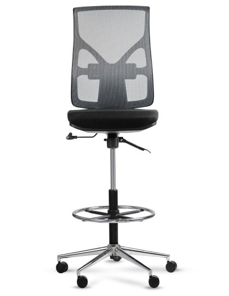 Silla Cool Cajera Alta con Aro Regulable Cromado - COOL ROLIC