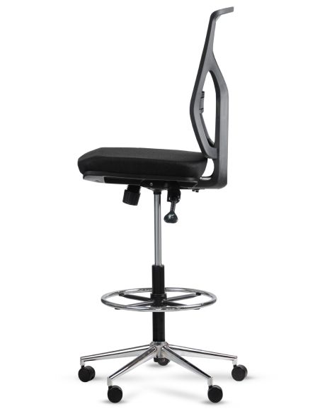 Silla Cool Cajera Alta con Aro Regulable Cromado - COOL ROLIC