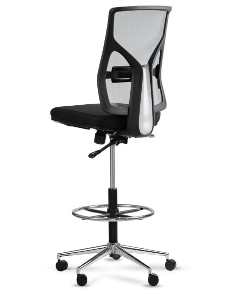 Silla Cool Cajera Alta con Aro Regulable Cromado - COOL ROLIC