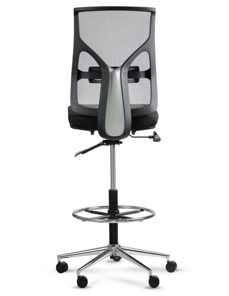 Silla Cool Cajera Alta con Aro Regulable Cromado - COOL ROLIC