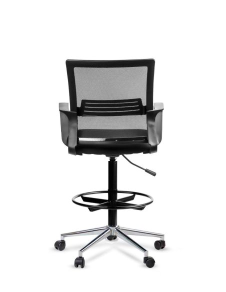 Silla Cajera Alta LINK Cromada con Aro Prolongador Apoyapié - Envío Gratis