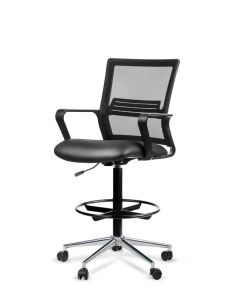 Silla Cajera Alta LINK Cromada con Aro Prolongador Apoyapié - Envío Gratis