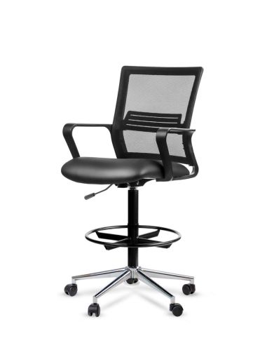 Silla Cajera Alta LINK Cromada con Aro Prolongador Apoyapié - Envío Gratis