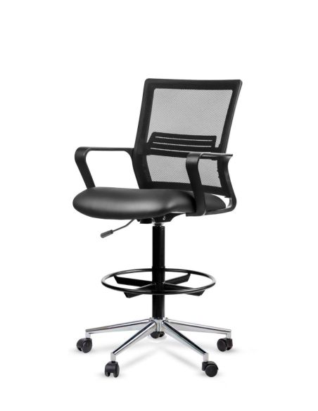 Silla Cajera Alta LINK Cromada con Aro Prolongador Apoyapié - Envío Gratis