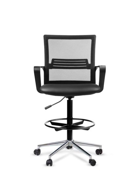 Silla Cajera Alta LINK Cromada con Aro Prolongador Apoyapié - Envío Gratis