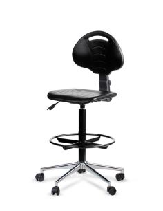 Silla Industrial Cromada con Contacto Permanente ORBIT