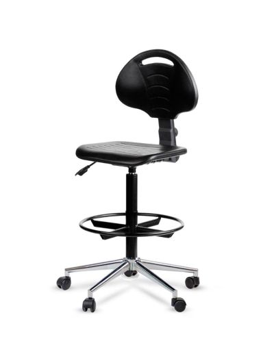 Silla Industrial Cromada con Contacto Permanente ORBIT