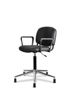 Silla para Peluquería ISO Neumática con Apoyabrazos 2