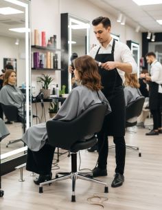 Sillón Peluquero Saarinen Giratorio Cuero Sintético - Fabricante en Argentina 2