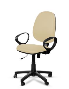 Silla Beige Operativa Flex Rolic Tapizado - Comprá Ahora - Silla PC