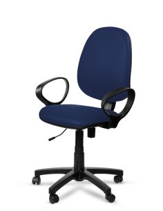 Silla Operativa Flex Rolic Tapizado AZUL- Silla PC