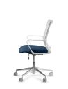 Silla de Trabajo LINK White Neumática Base Cromada