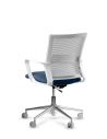 Silla de Trabajo LINK White Neumática Base Cromada