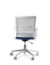 Silla de Trabajo LINK White Neumática Base Cromada