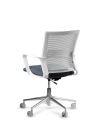 Silla de Trabajo LINK White Neumática Base Cromada