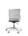 Silla de Trabajo LINK White Neumática Base Cromada