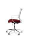Silla de Trabajo LINK White Neumática Base Cromada