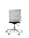 Silla de Trabajo LINK White Neumática Base Cromada