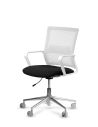 Silla de Trabajo LINK White Neumática Base Cromada