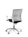 Silla de Trabajo LINK White Neumática Base Cromada