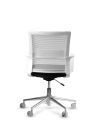 Silla de Trabajo LINK White Neumática Base Cromada