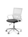 Silla de Trabajo LINK White Neumática Base Cromada