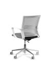 Silla de Trabajo LINK White Neumática Base Cromada