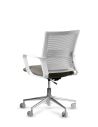 Silla de Trabajo LINK White Neumática Base Cromada