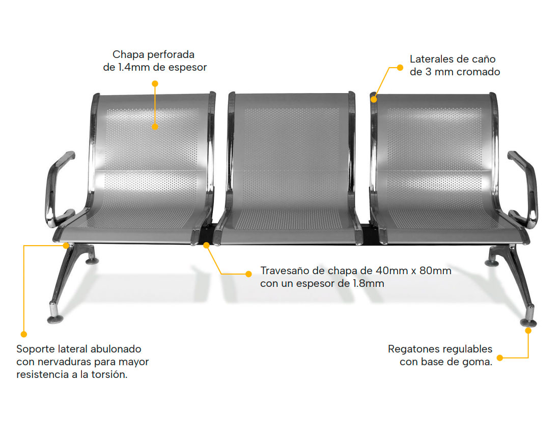 Tandem Cromo 3 cuerpos ROLIC 